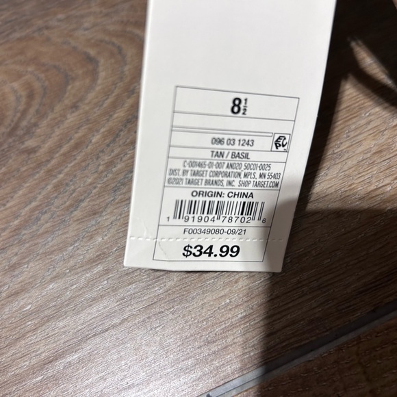 Brand New with tags! A New Day Straw Detail Women’s Sandals Size 8.5. - Picture 4 of 7